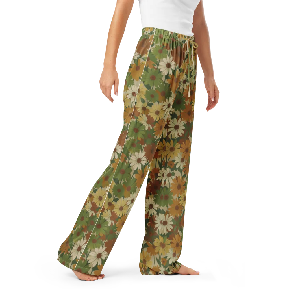 Harvest Bloom on Women's Pajama Pants — Right Front