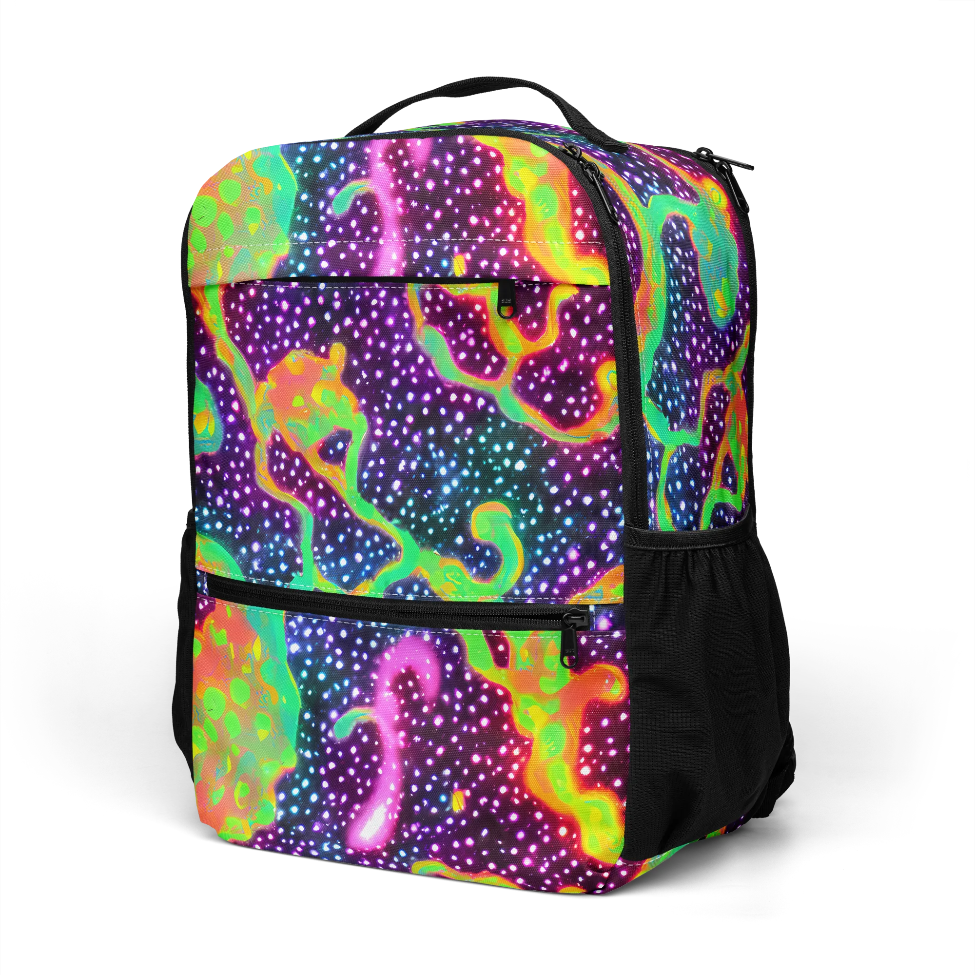 Luminous Lava on Utility Backpack — Left Front