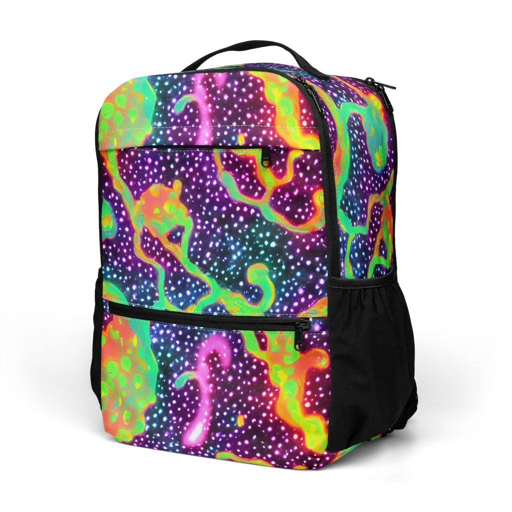 Luminous Lava on Utility Backpack — Left Front