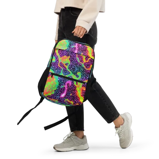 Luminous Lava on a Utility Backpack