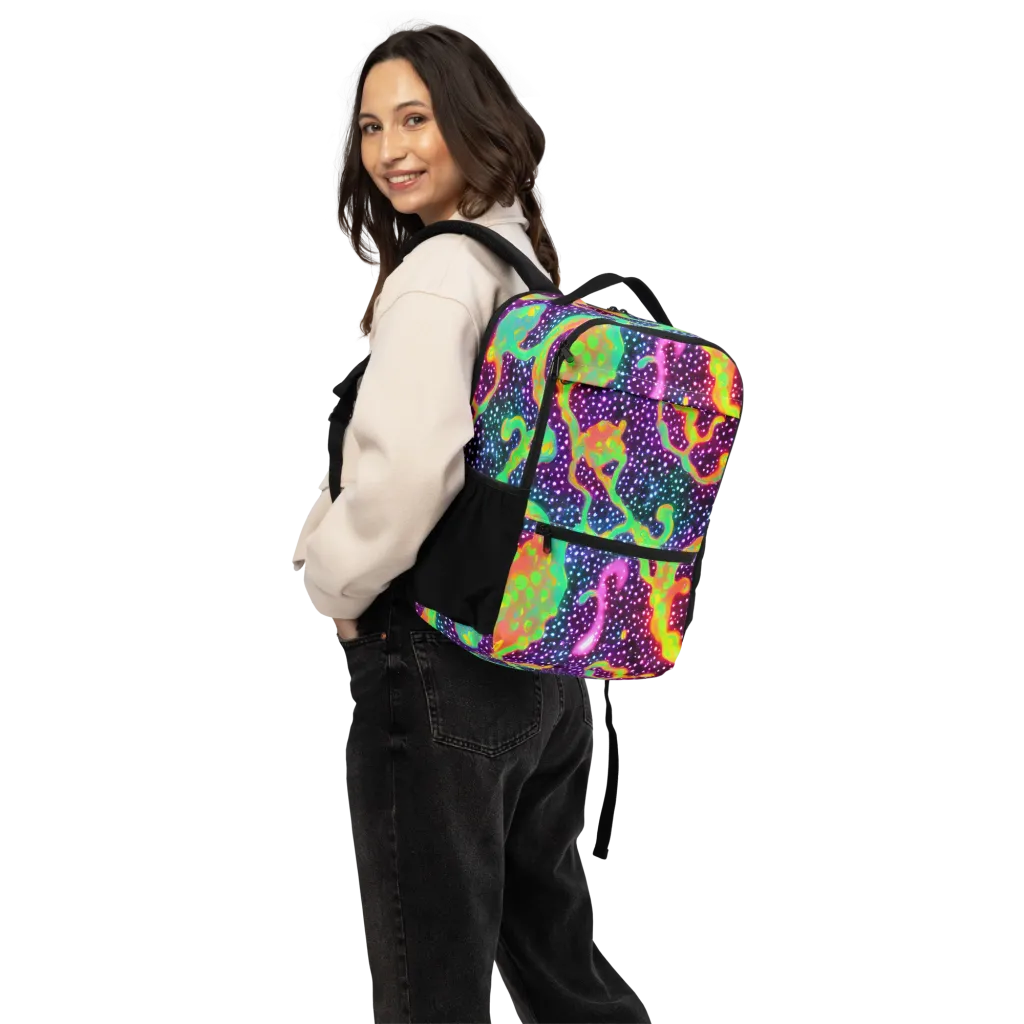 Luminous Lava on Utility Backpack — Back
