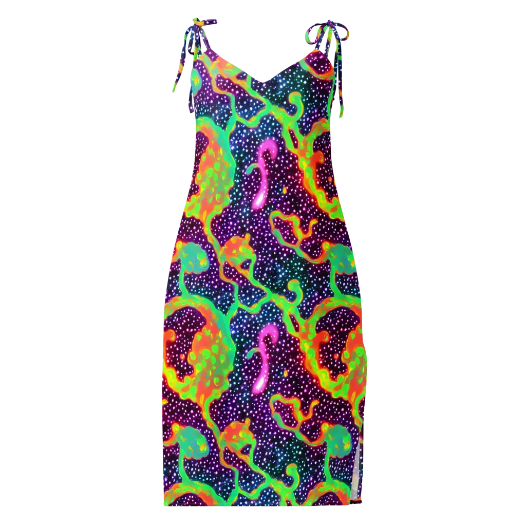 Luminous Lava on Slip Dress — Front