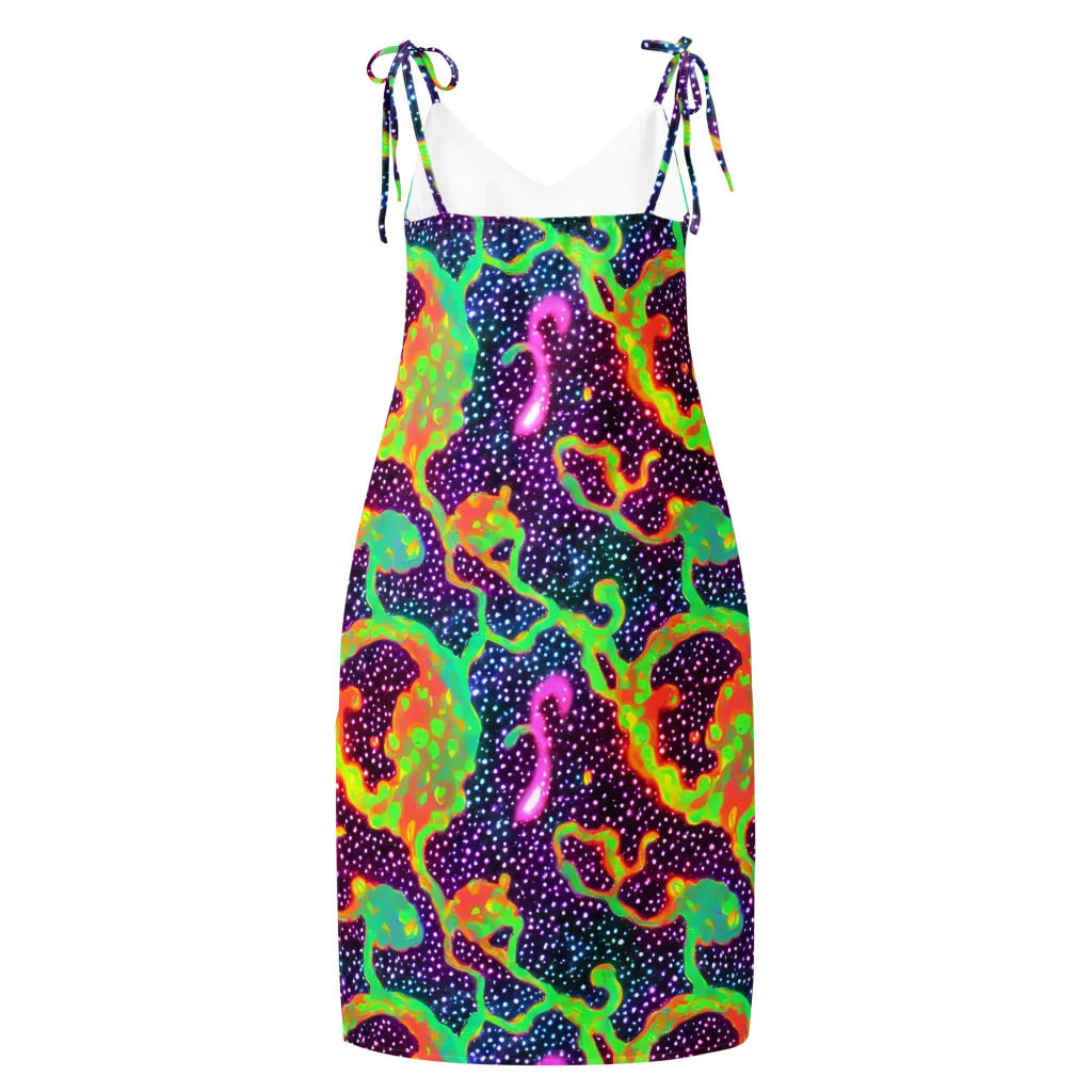 Luminous Lava on Slip Dress — Back