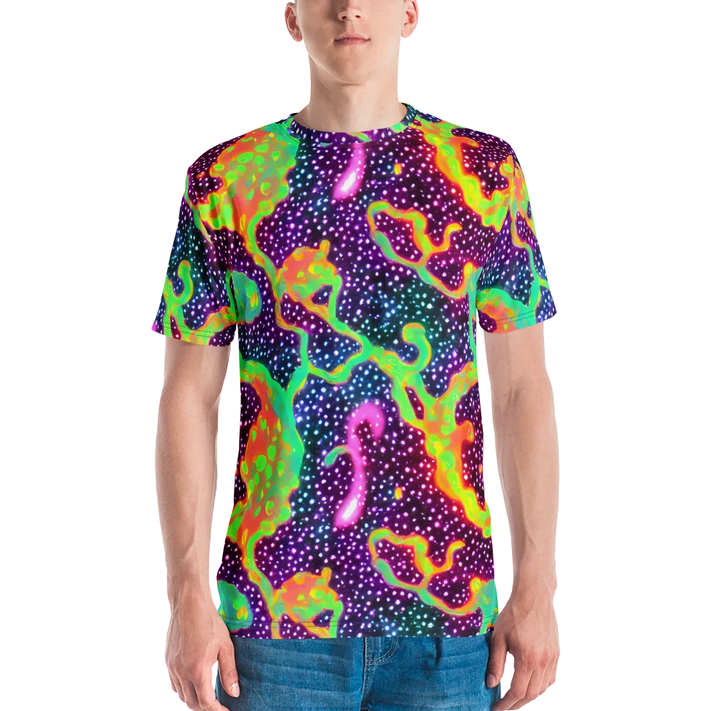 Luminous Lava on Men's Crew Neck T-Shirt — Front