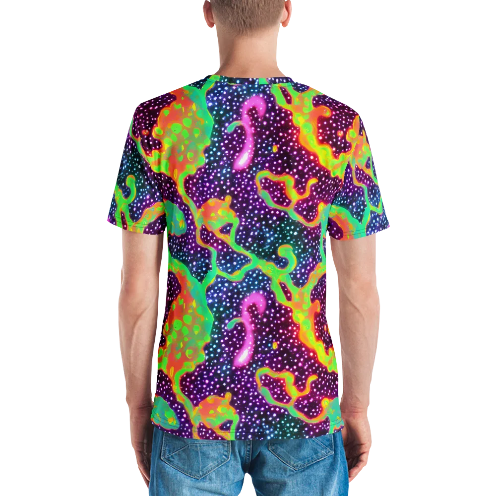 Luminous Lava on Men's Crew Neck T-Shirt — Back