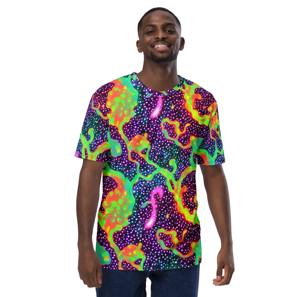 Luminous Lava on Men's Crew Neck T-Shirt — Front