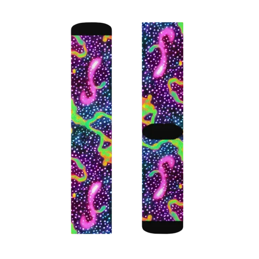 Luminous Lava on a Socks