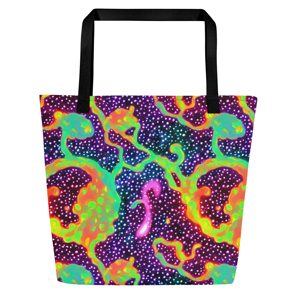 Luminous Lava on Large Tote Bag W/ Pocket — Front