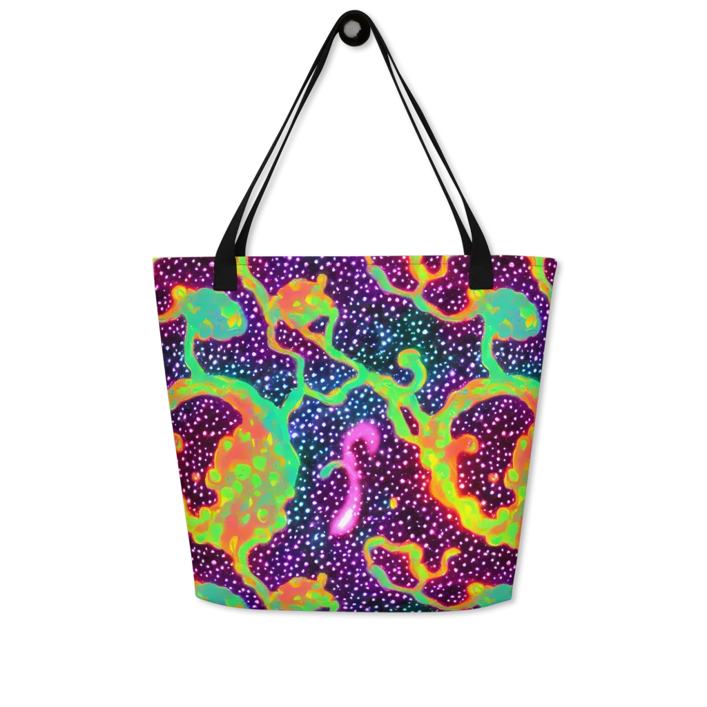 Luminous Lava on Large Tote Bag W/ Pocket — Front