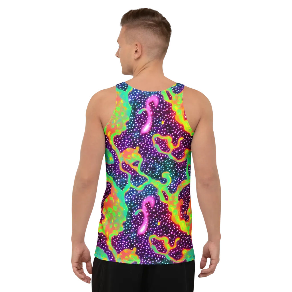 Luminous Lava on Men's Tank Top — Back