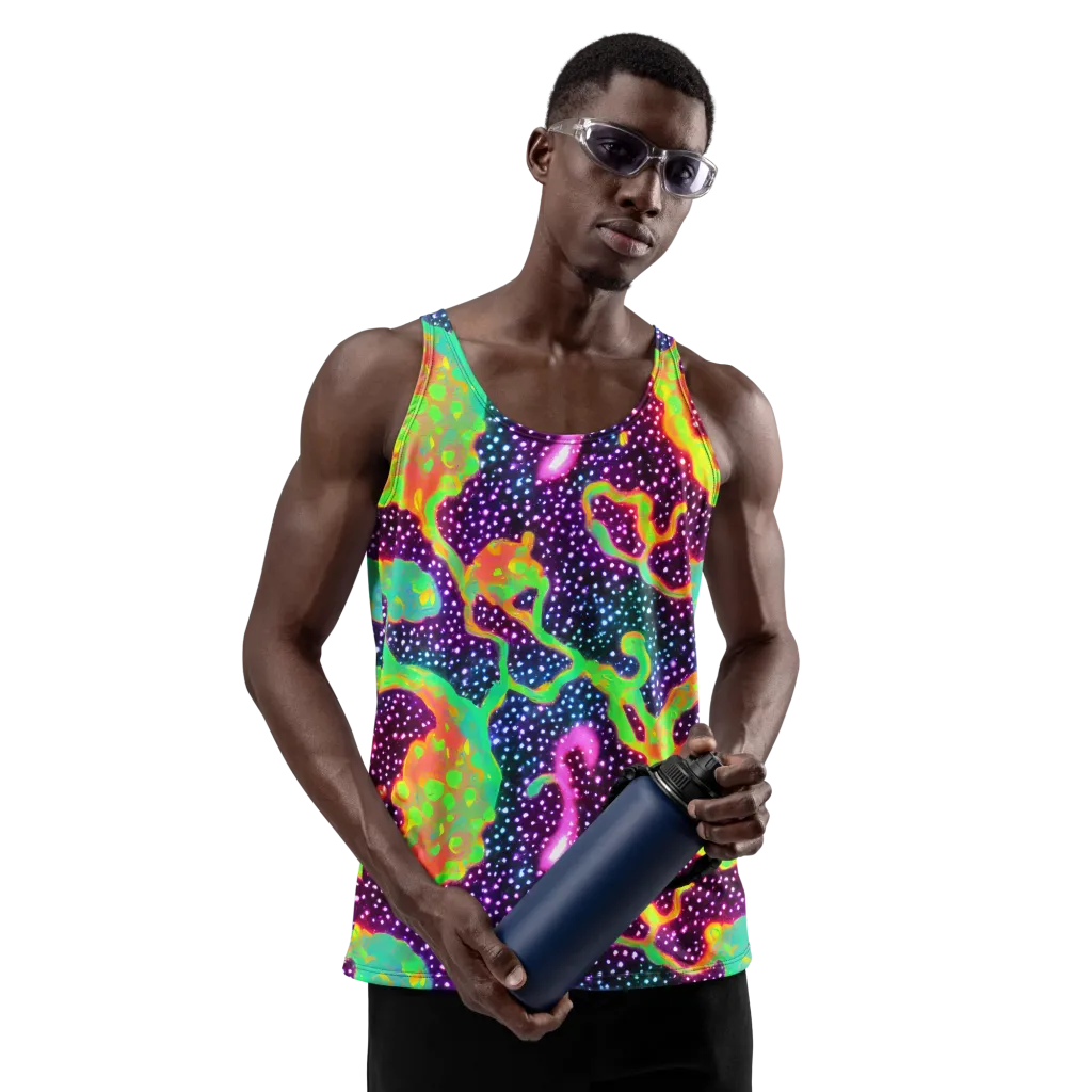 Luminous Lava on Men's Tank Top — Front
