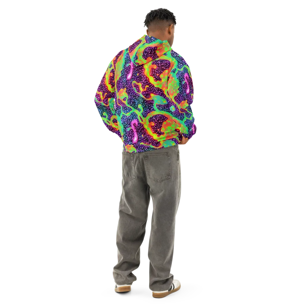 Luminous Lava on Cotton Hoodie — Back