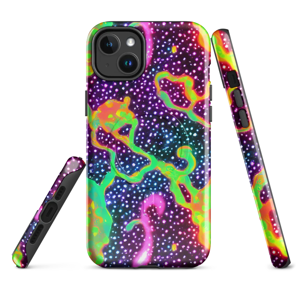 Luminous Lava on MagSafe Tough Case for iPhone® — Front
