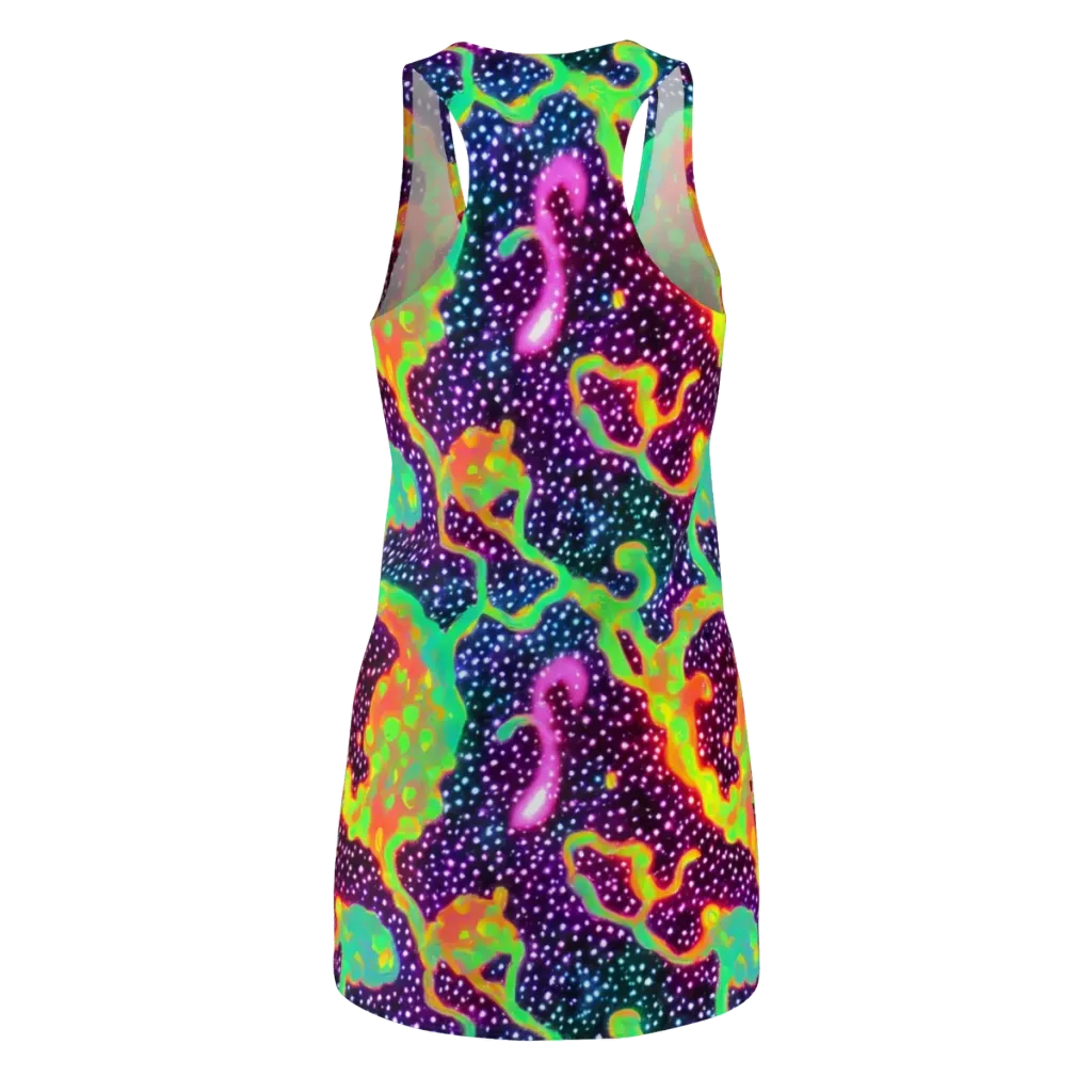Luminous Lava on Racerback Dress — Back