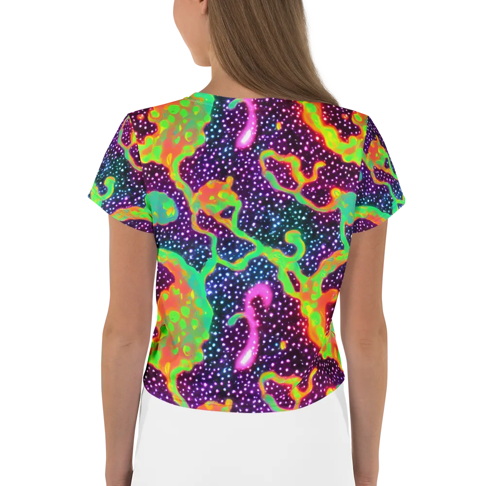 Luminous Lava on Crop Tee — Back
