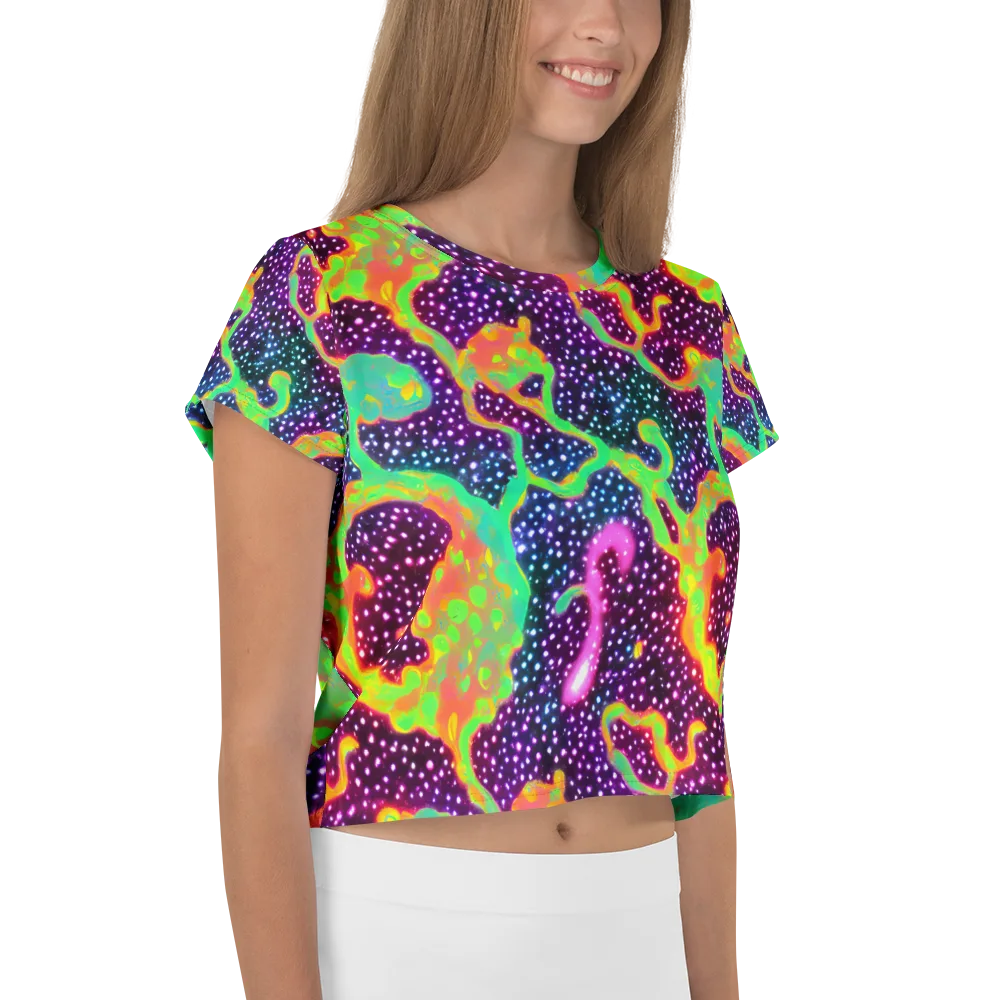 Luminous Lava on Crop Tee — Right