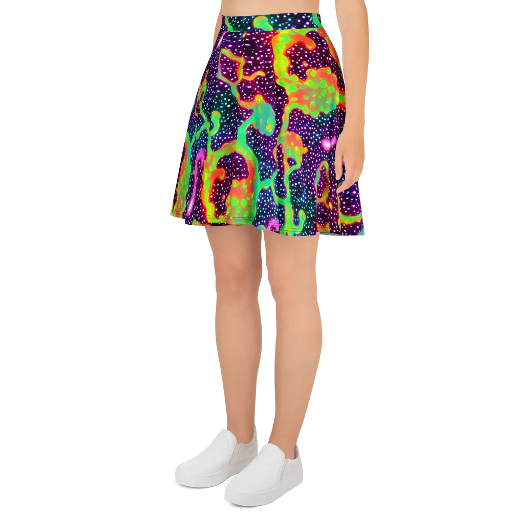 Luminous Lava on Skater Skirt — Left