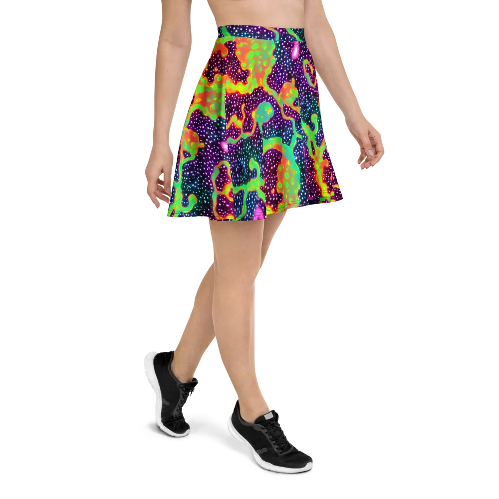 Luminous Lava on Skater Skirt — Right