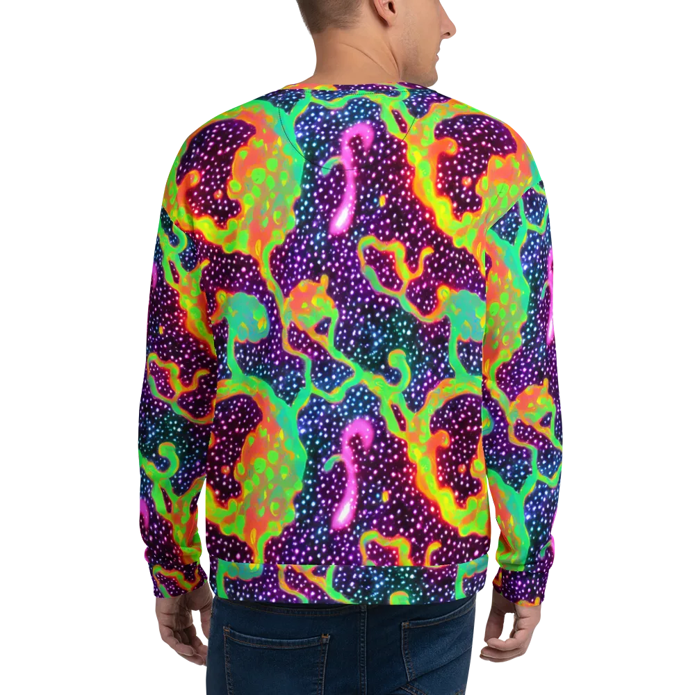 Luminous Lava on Sweatshirt — Back