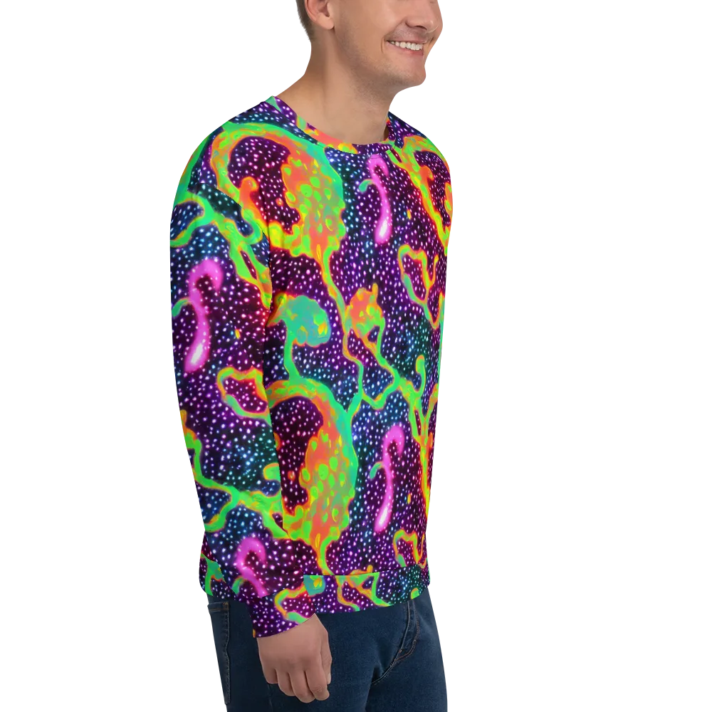 Luminous Lava on Sweatshirt — Right Front