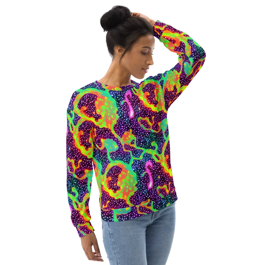 Luminous Lava on Sweatshirt — Right Front