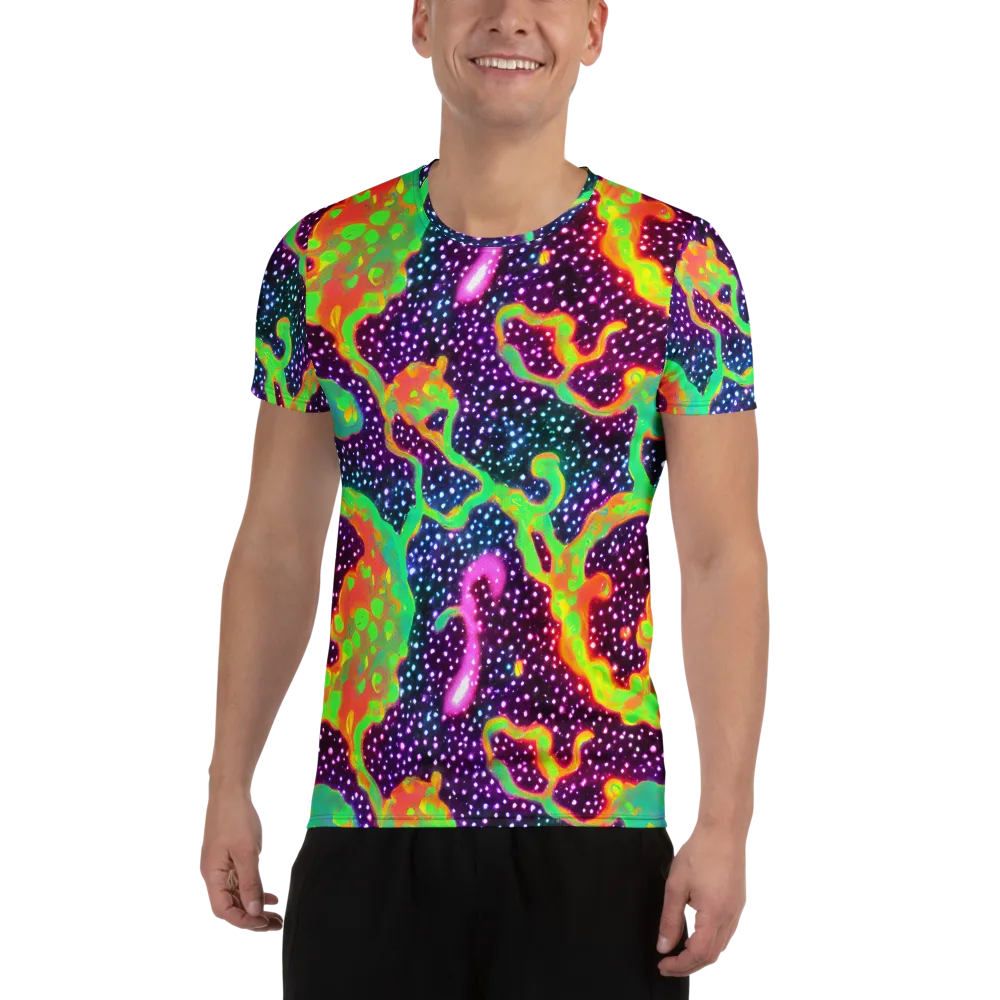 Luminous Lava on Men's Athletic T-Shirt — Front