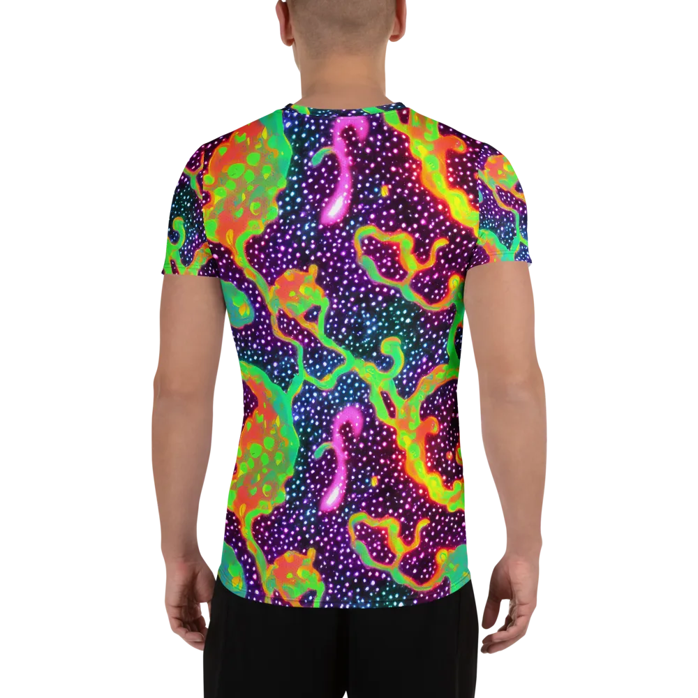 Luminous Lava on Men's Athletic T-Shirt — Back