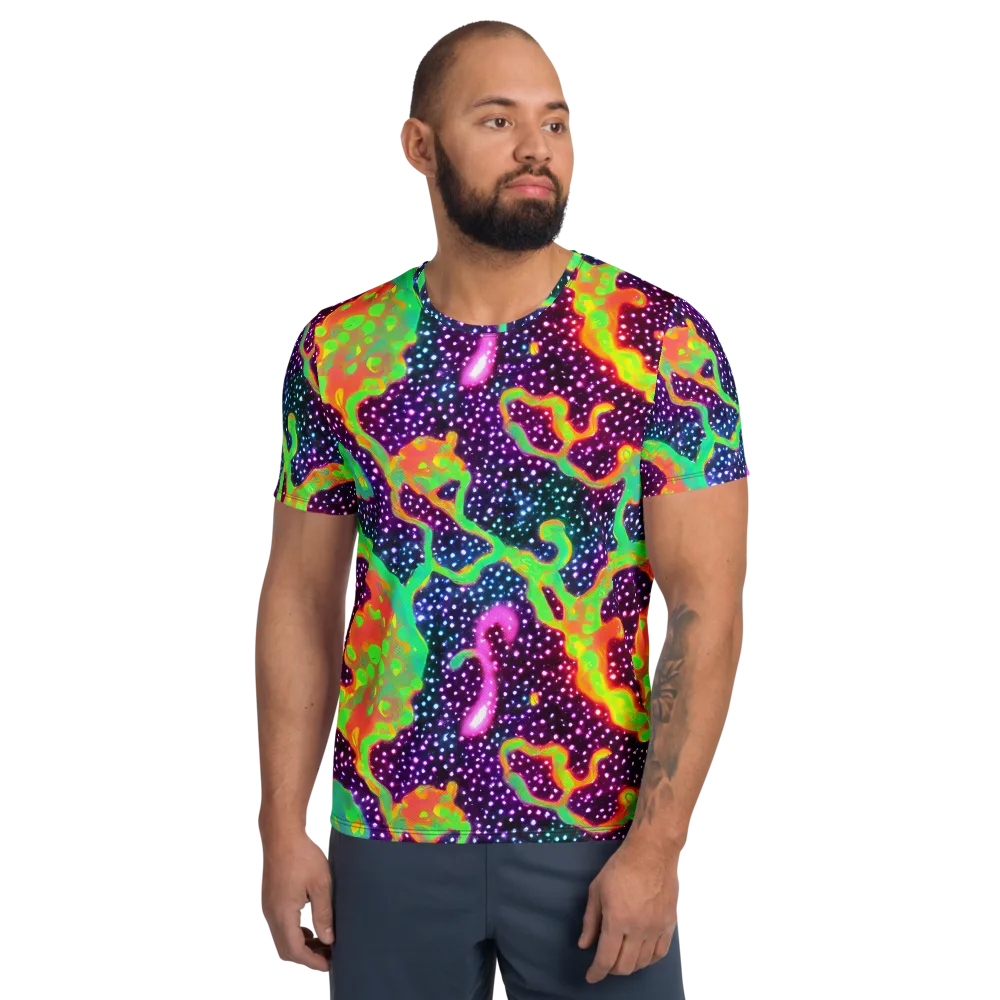 Luminous Lava on Men's Athletic T-Shirt — Front