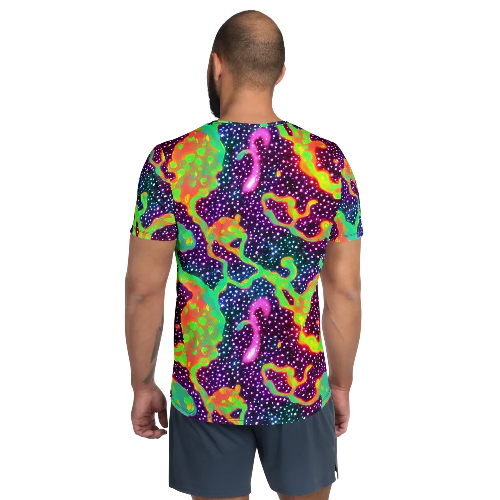Luminous Lava on Men's Athletic T-Shirt — Back