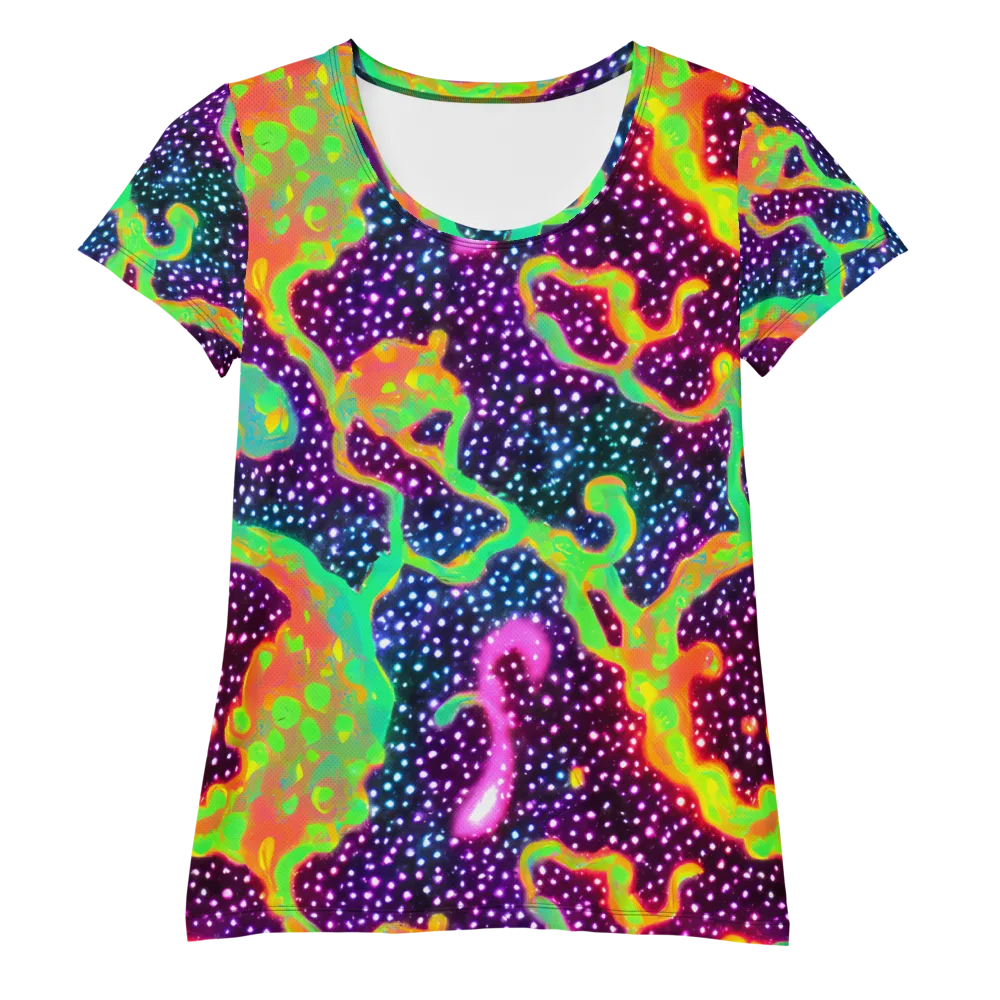 Luminous Lava on Women's Athletic T-Shirt — Front