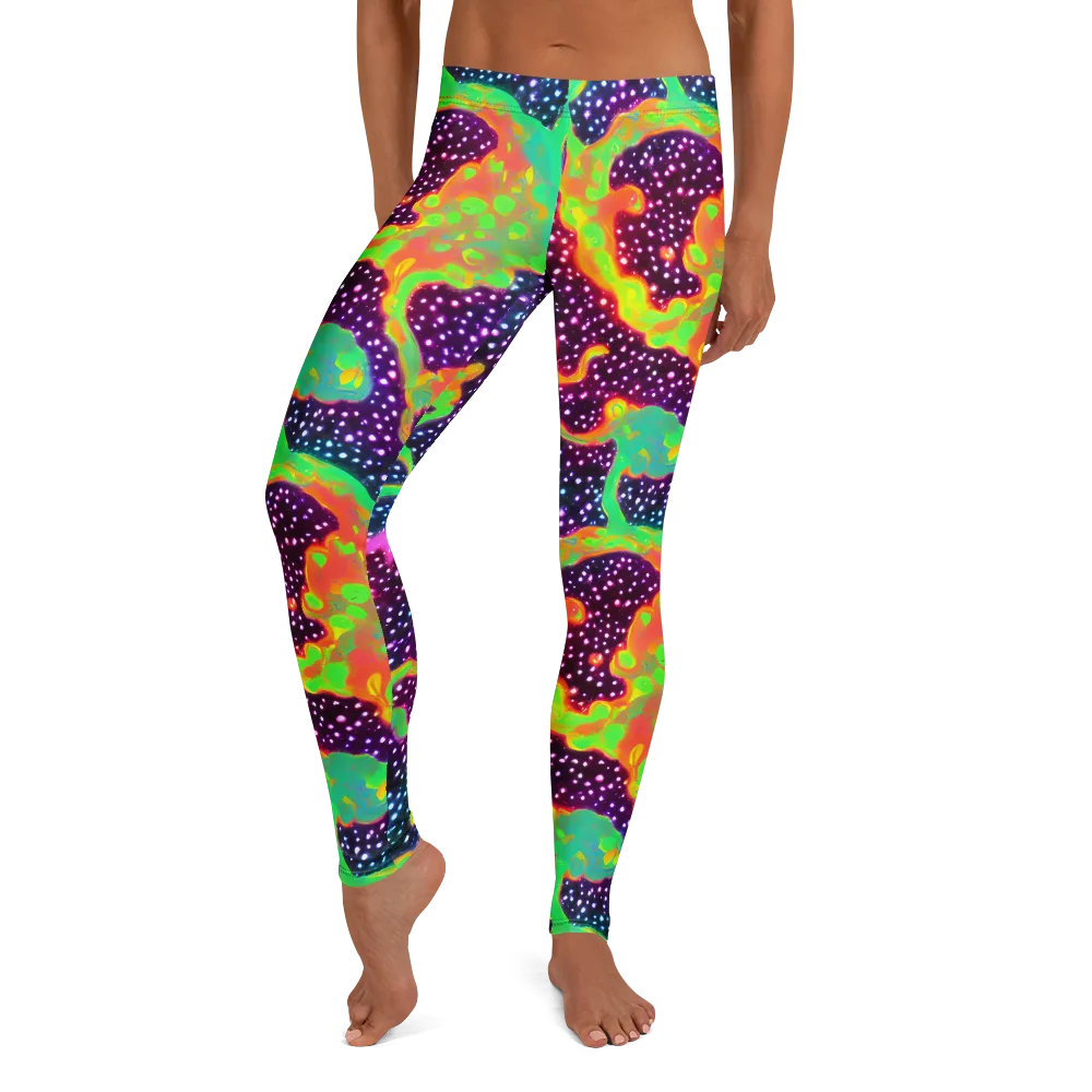 Luminous Lava on Leggings — Front