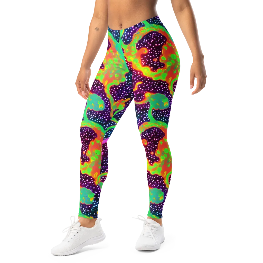 Luminous Lava on Leggings — Left Front