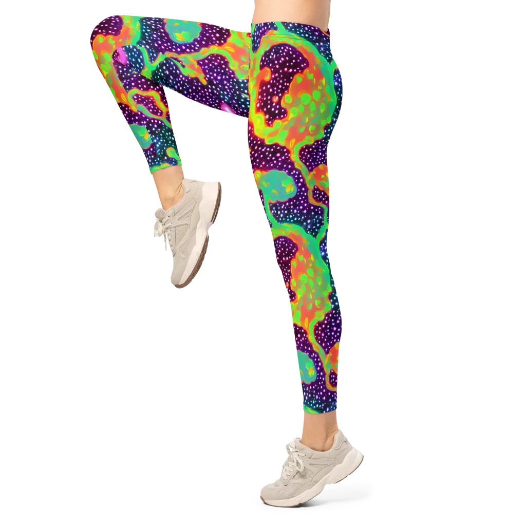 Luminous Lava on Leggings — Left