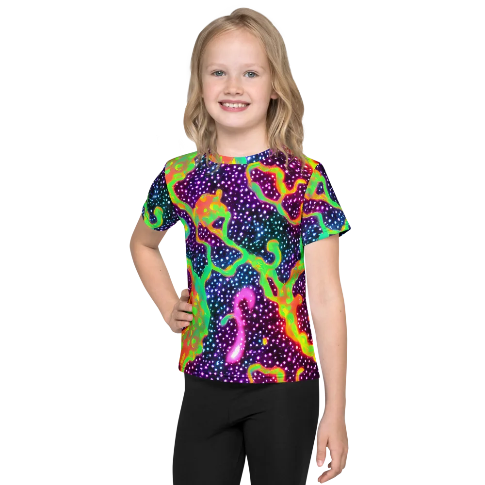 Luminous Lava on Kids Crew Neck T-Shirt — Front