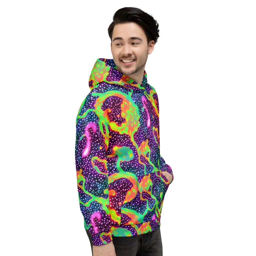 Luminous Lava on Hoodie — Right