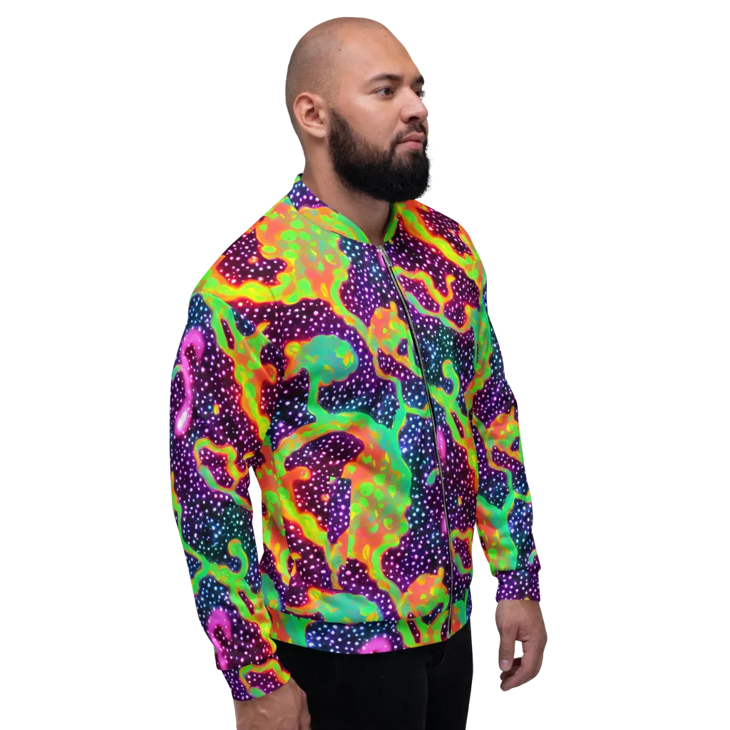 Luminous Lava on Bomber Jacket — Right