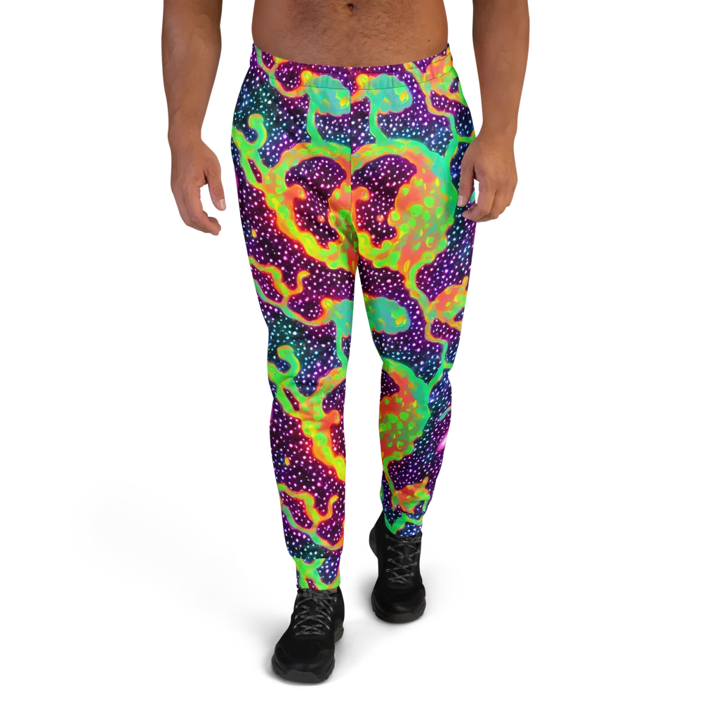 Luminous Lava on Men's Joggers — Front
