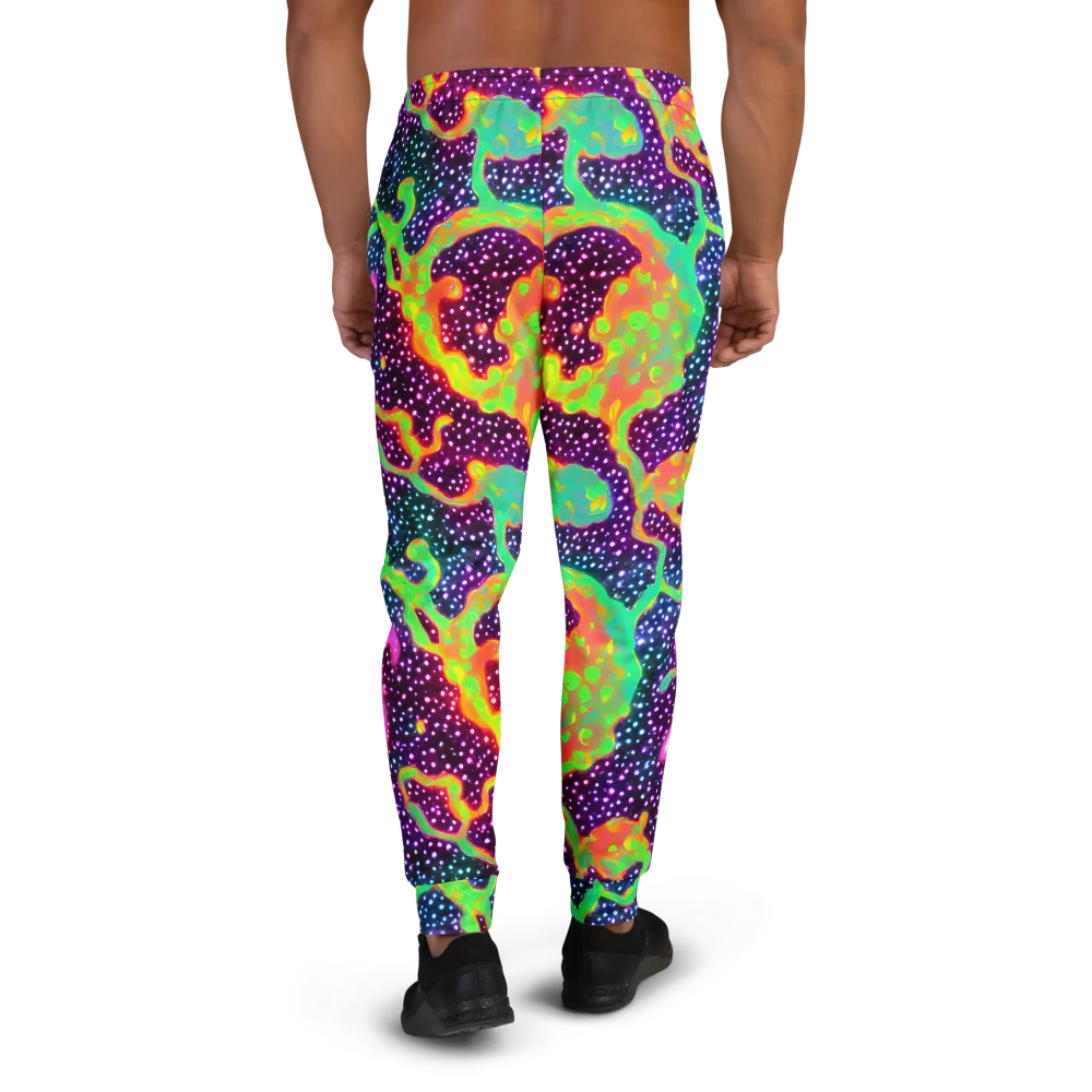 Luminous Lava on Men's Joggers — Back