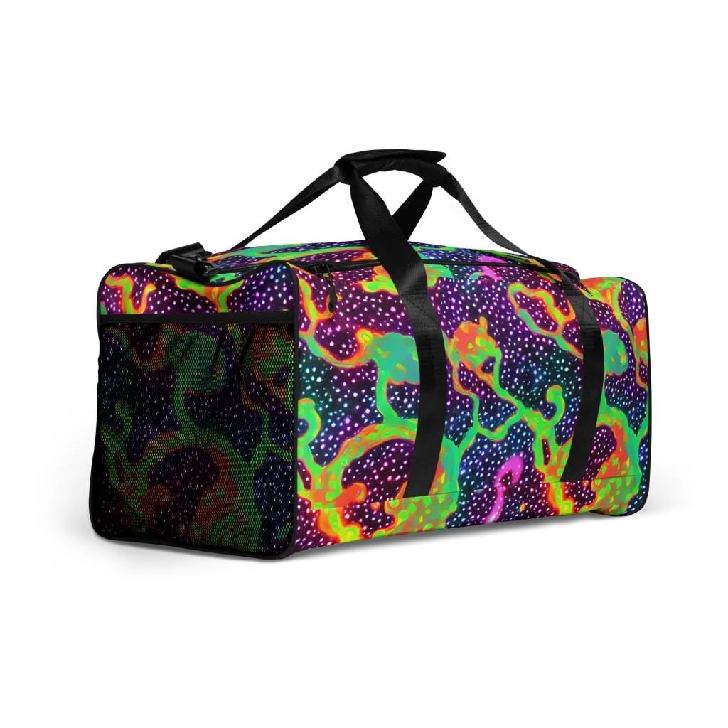 Luminous Lava on Duffle Bag — Right Front