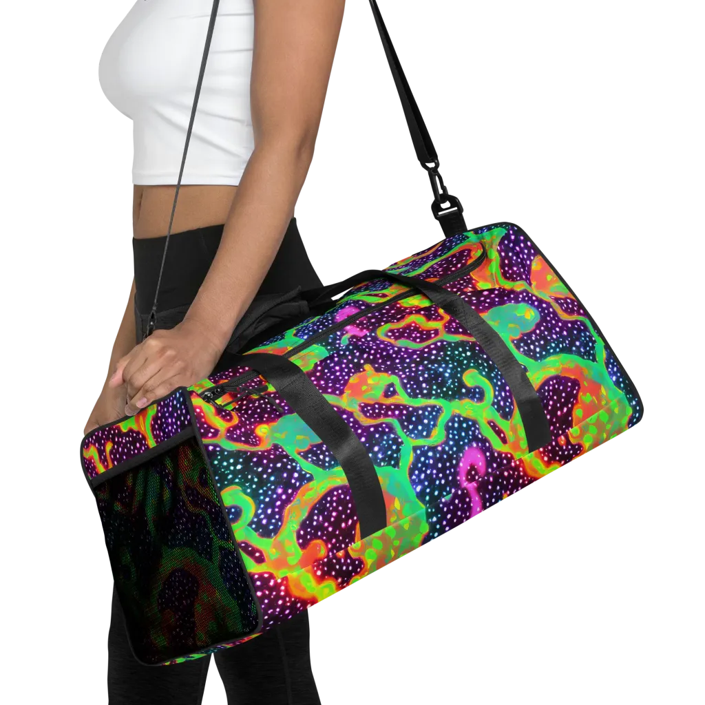 Luminous Lava on Duffle Bag — Front