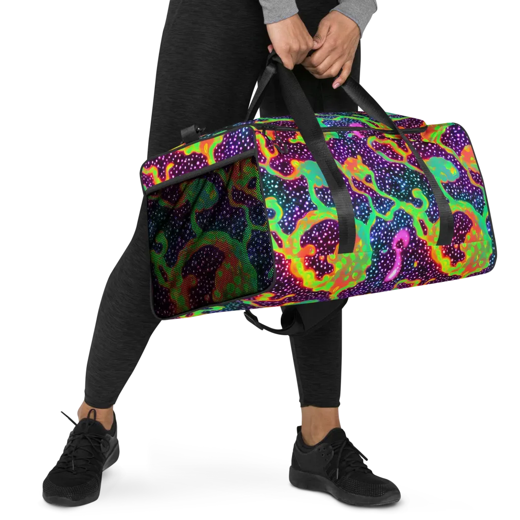 Luminous Lava on Duffle Bag — Right Front