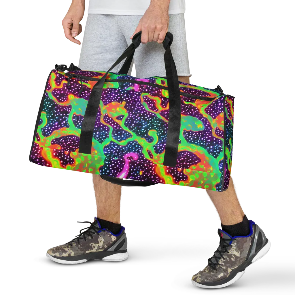 Luminous Lava on Duffle Bag — Front