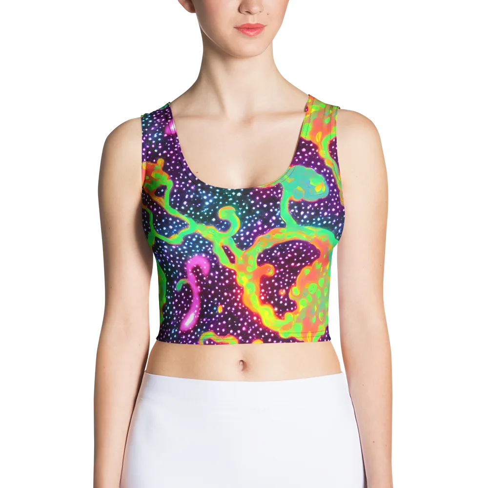 Luminous Lava on Crop Top — Front