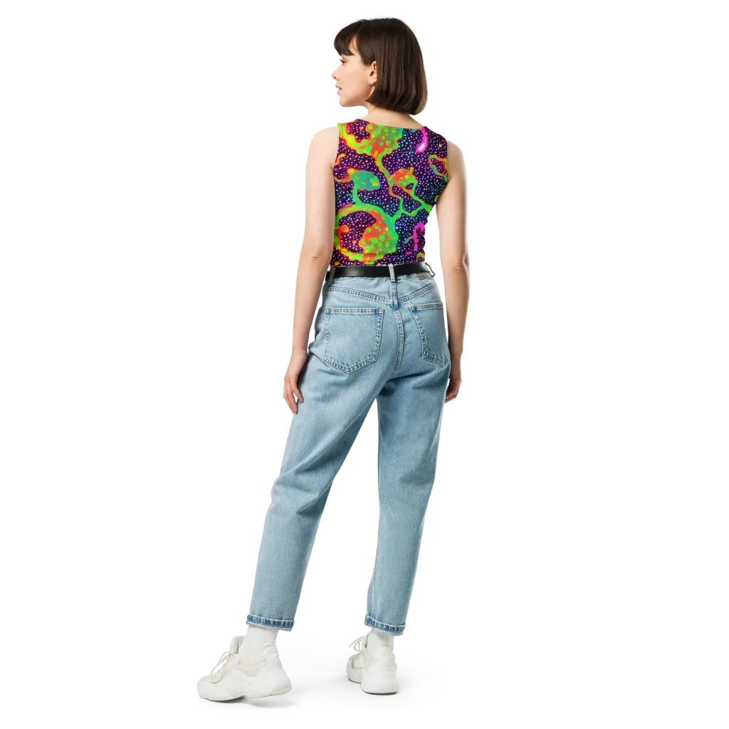 Luminous Lava on Crop Top — Back