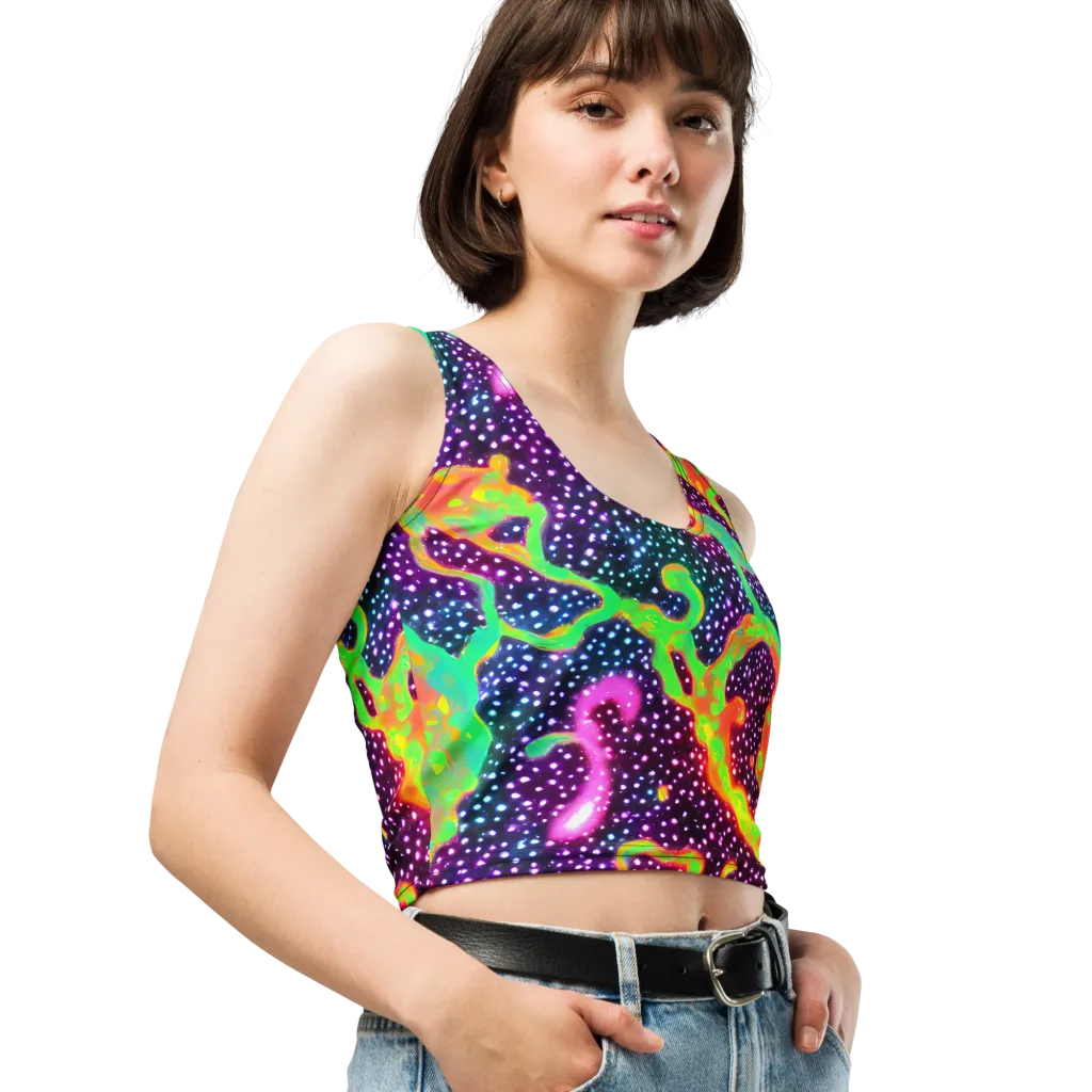 Luminous Lava on Crop Top — Right Front