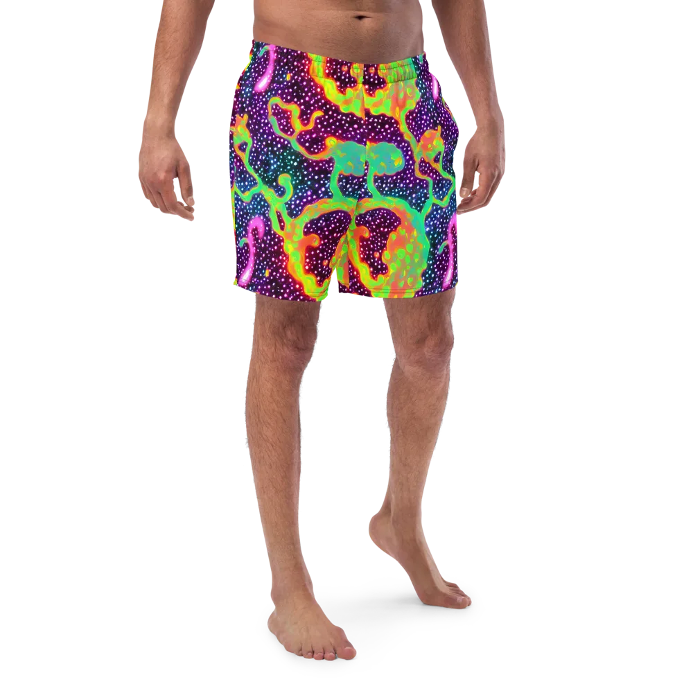 Luminous Lava on Swim Trunks — Front