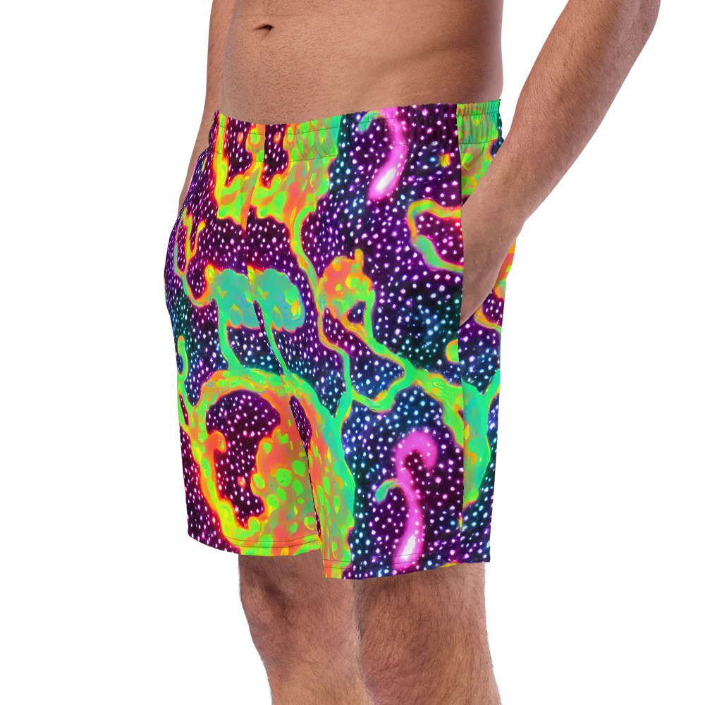 Luminous Lava on Swim Trunks — Left Front