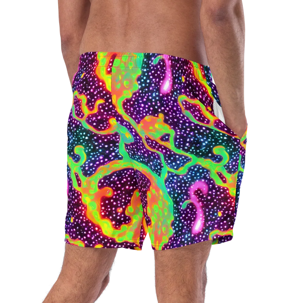 Luminous Lava on Swim Trunks — Right Back
