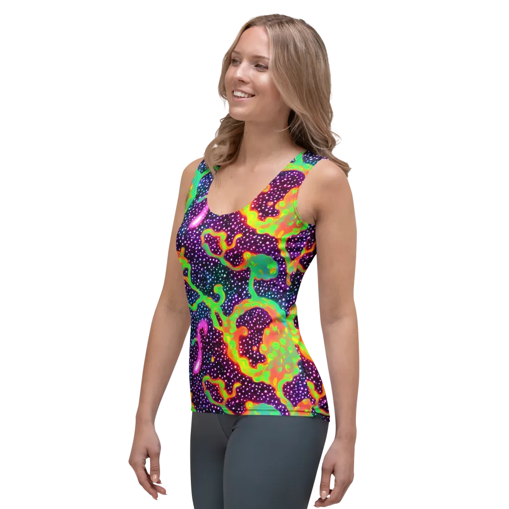 Luminous Lava on Women's Tank Top — Left Front