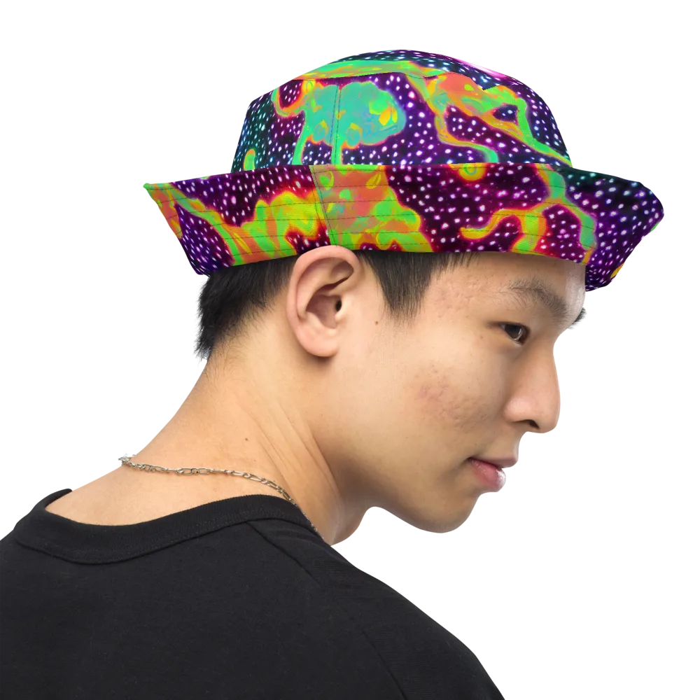 Luminous Lava on Reversible Bucket Hat — Right Outside